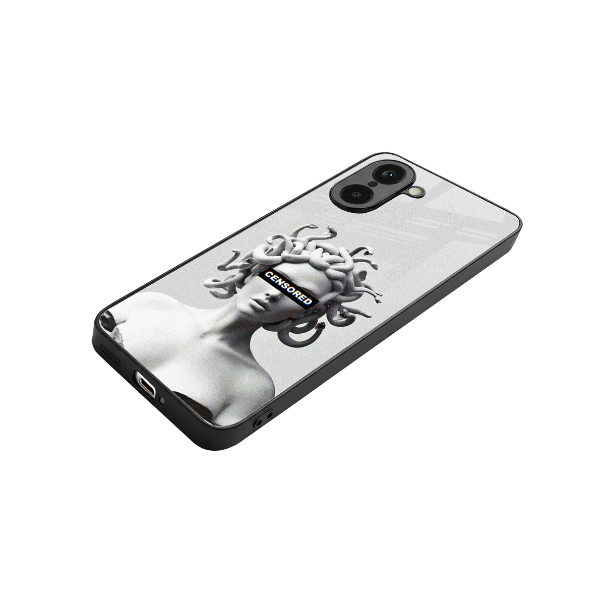 Censored stylish phone case for oneplus nord ce5 5g | glossy glass and slim fit