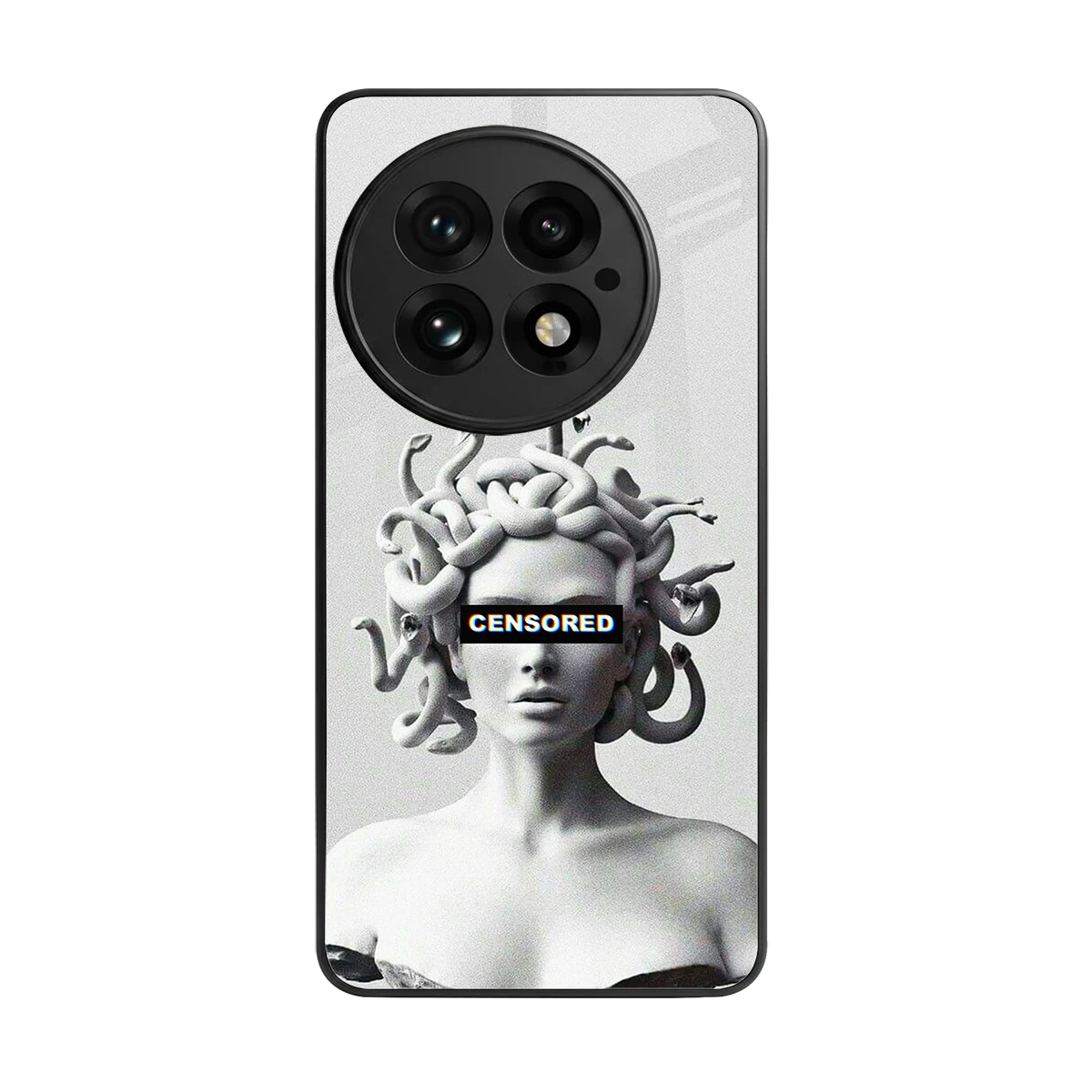 Censored back phone cover | glass case for oneplus 13