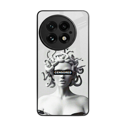 Censored back phone cover | glass case for oneplus 13