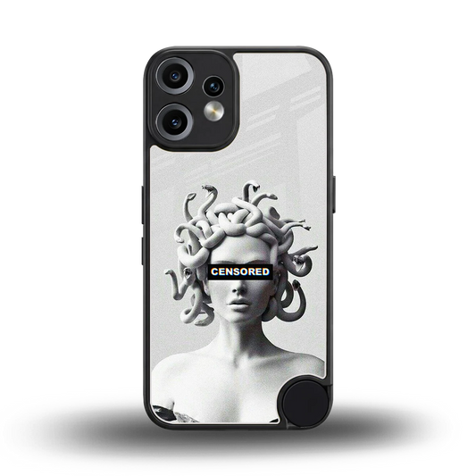 Censored back phone cover | glass case for cmf nothing phone 2 pro