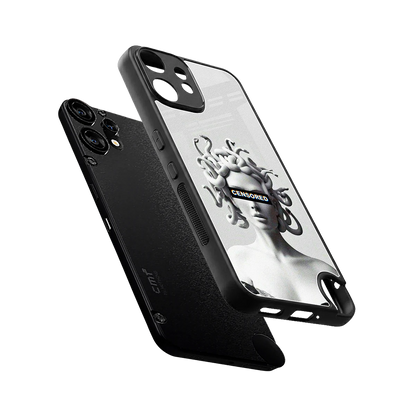 Censored sleek cmf nothing phone 2 pro cover with tempered glass back and TPU edges
