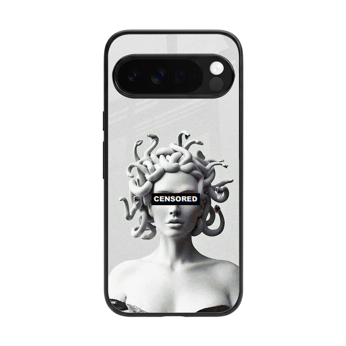 Censored back phone cover | glass case for google pixel 10 pro xl