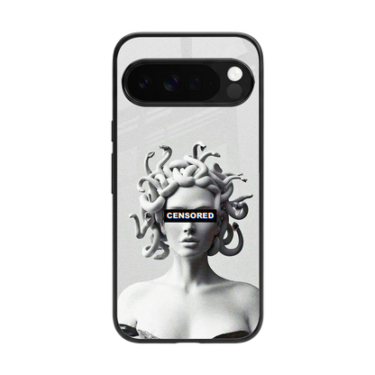 Censored back phone cover | glass case for google pixel 10 pro xl