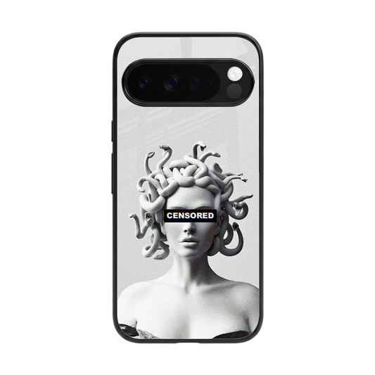 Censored back phone cover | glass case for google pixel 10 pro xl