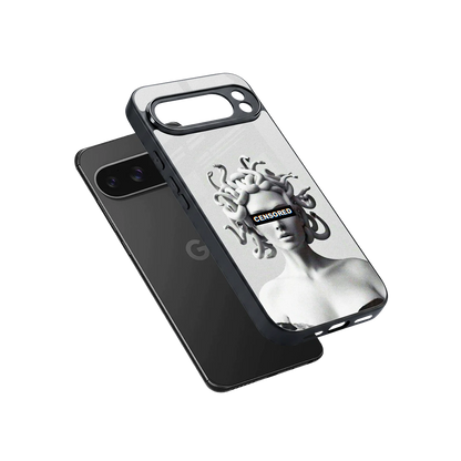 Censored sleek google pixel 10 pro xl cover with tempered glass back and TPU edges