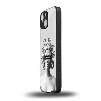 Censored iphone 13 mini mobile cover | shockproof glass phone case