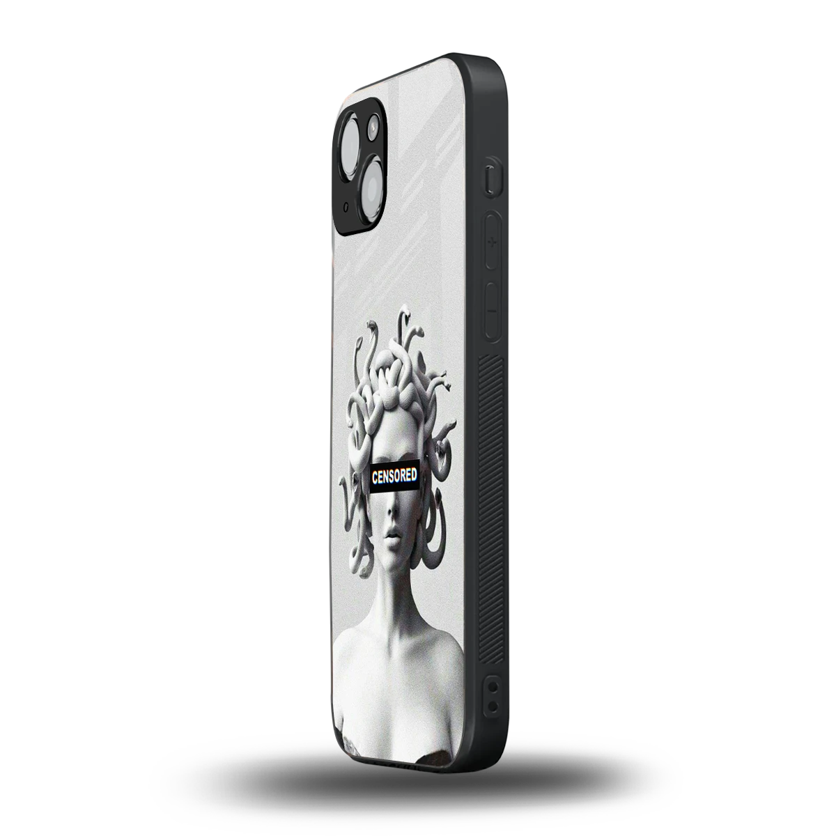 Censored iphone 14 plus mobile cover | shockproof glass phone case