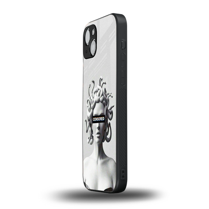 Censored iphone 14 plus mobile cover | shockproof glass phone case