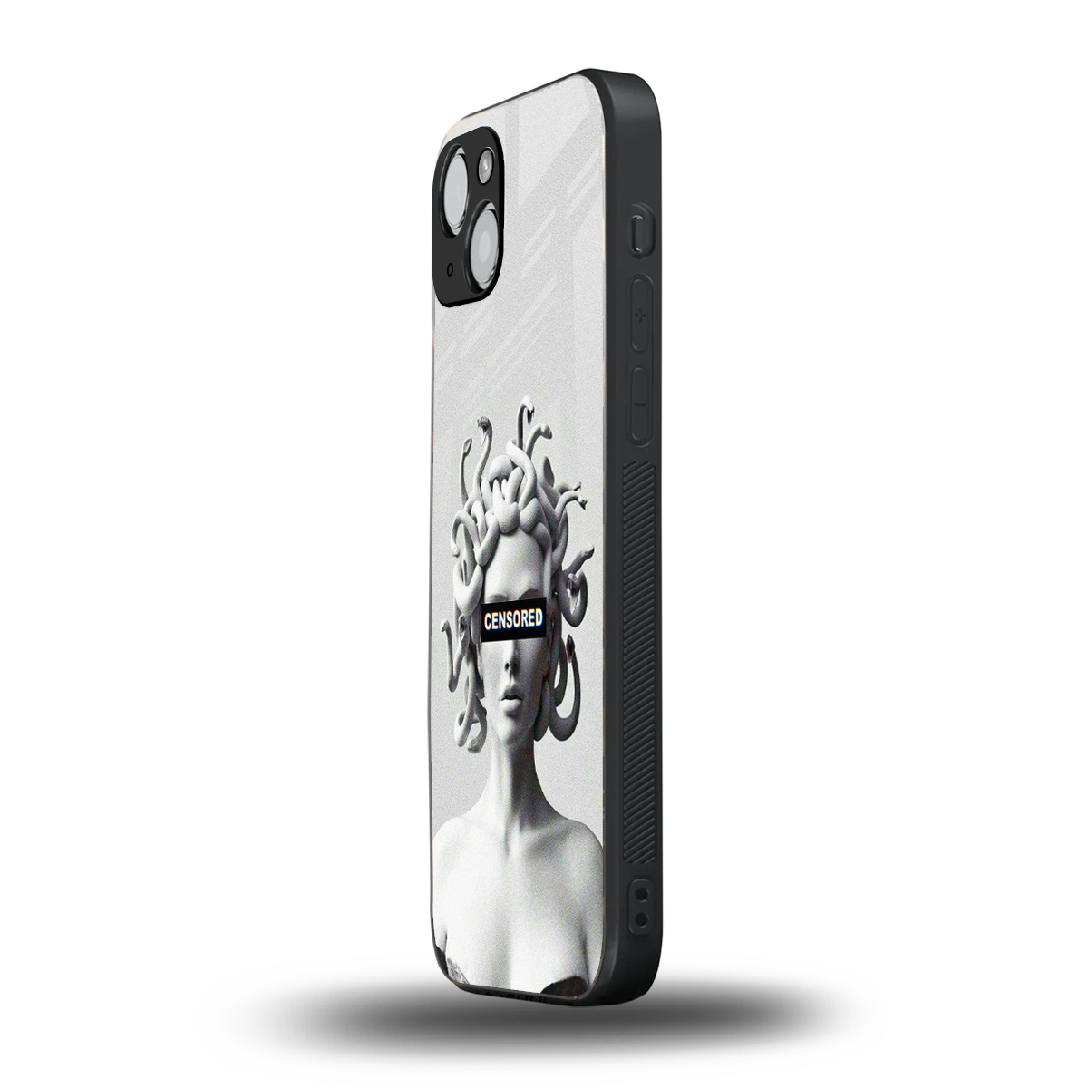 Censored iphone 15 mobile cover | shockproof glass phone case