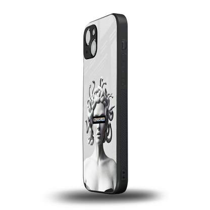 Censored iphone 15 mobile cover | shockproof glass phone case