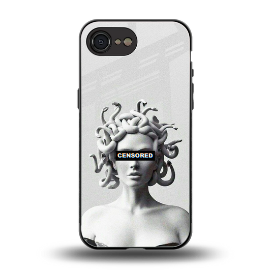 Censored back phone cover | glass case for iphone 17e