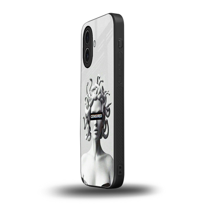 Censored iphone 17 mobile cover | shockproof glass phone case