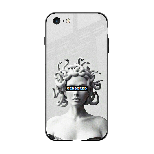 Censored back phone cover | glass case for iphone 6s
