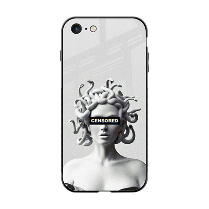 Censored back phone cover | glass case for iphone 7