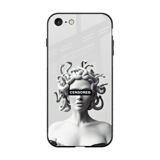 Censored back phone cover | glass case for iphone 7