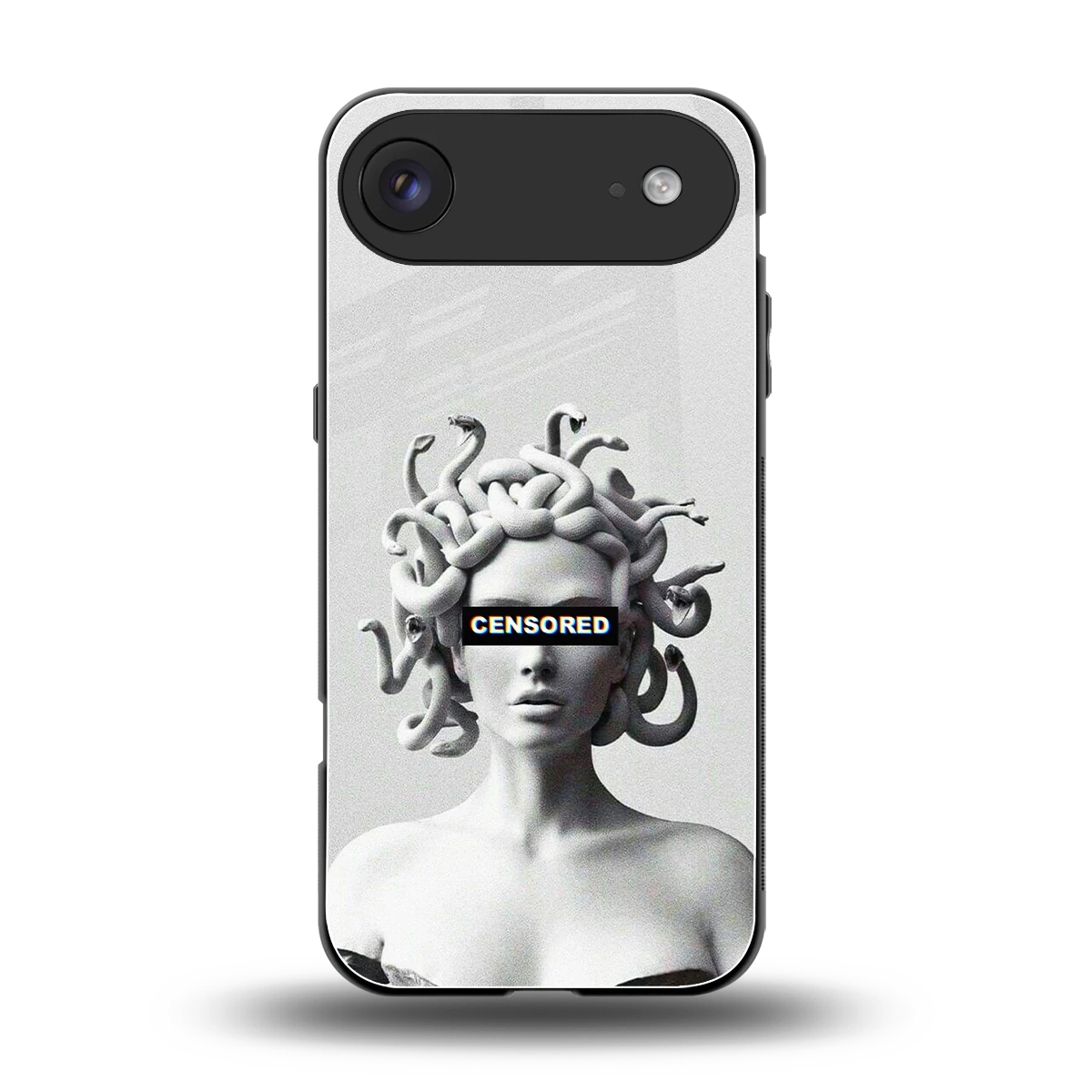 Censored back phone cover | glass case for iphone air
