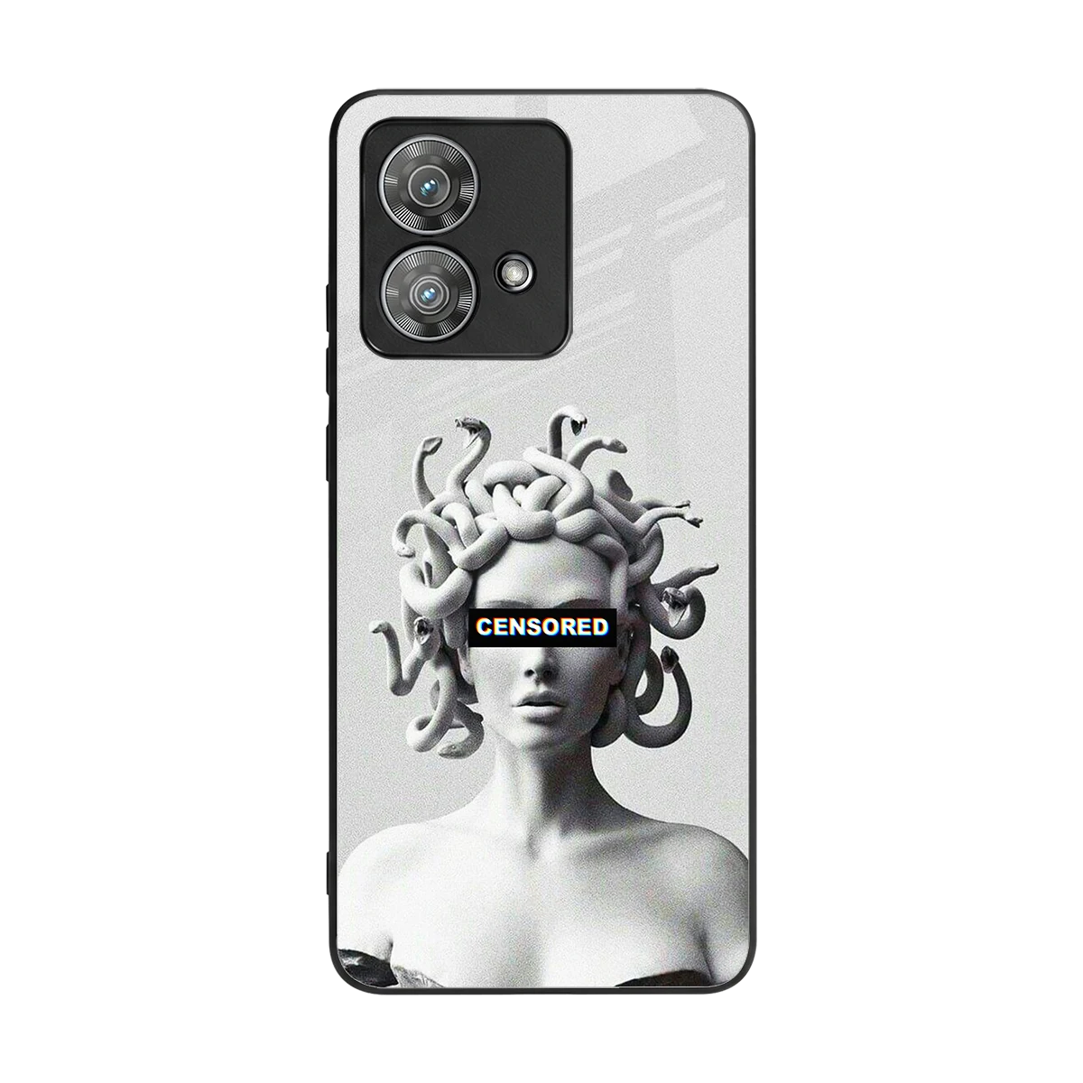 Censored back phone cover | glass case for motorola edge 40 neo 5g