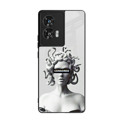 Censored back phone cover | glass case for motorola edge 50 fusion
