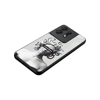 Censored stylish phone case for motorola edge 50 pro | glossy glass and slim fit