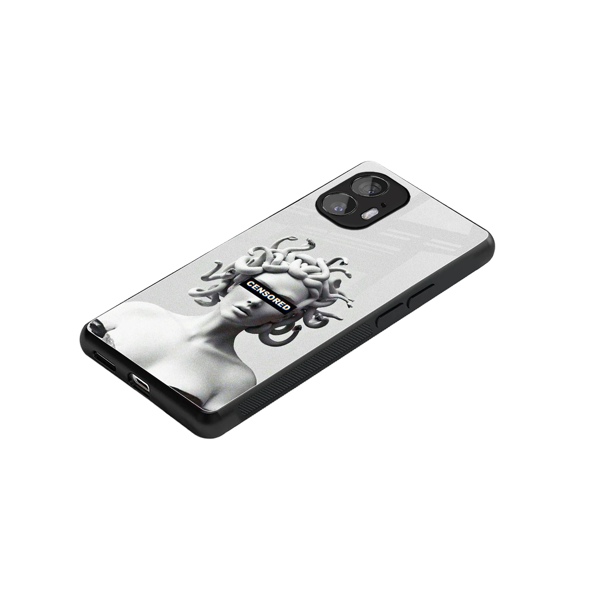 Censored stylish phone case for nothing phone 2 | glossy glass and slim fit