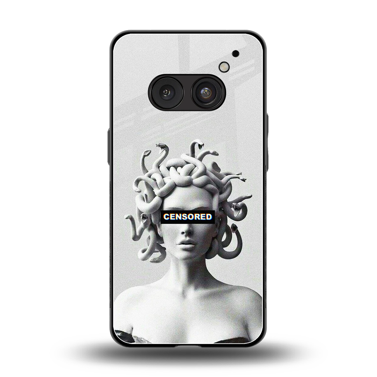 Censored back phone cover | glass case for nothing phone 2a