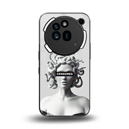 Censored back phone cover | glass case for nothing phone 3a pro