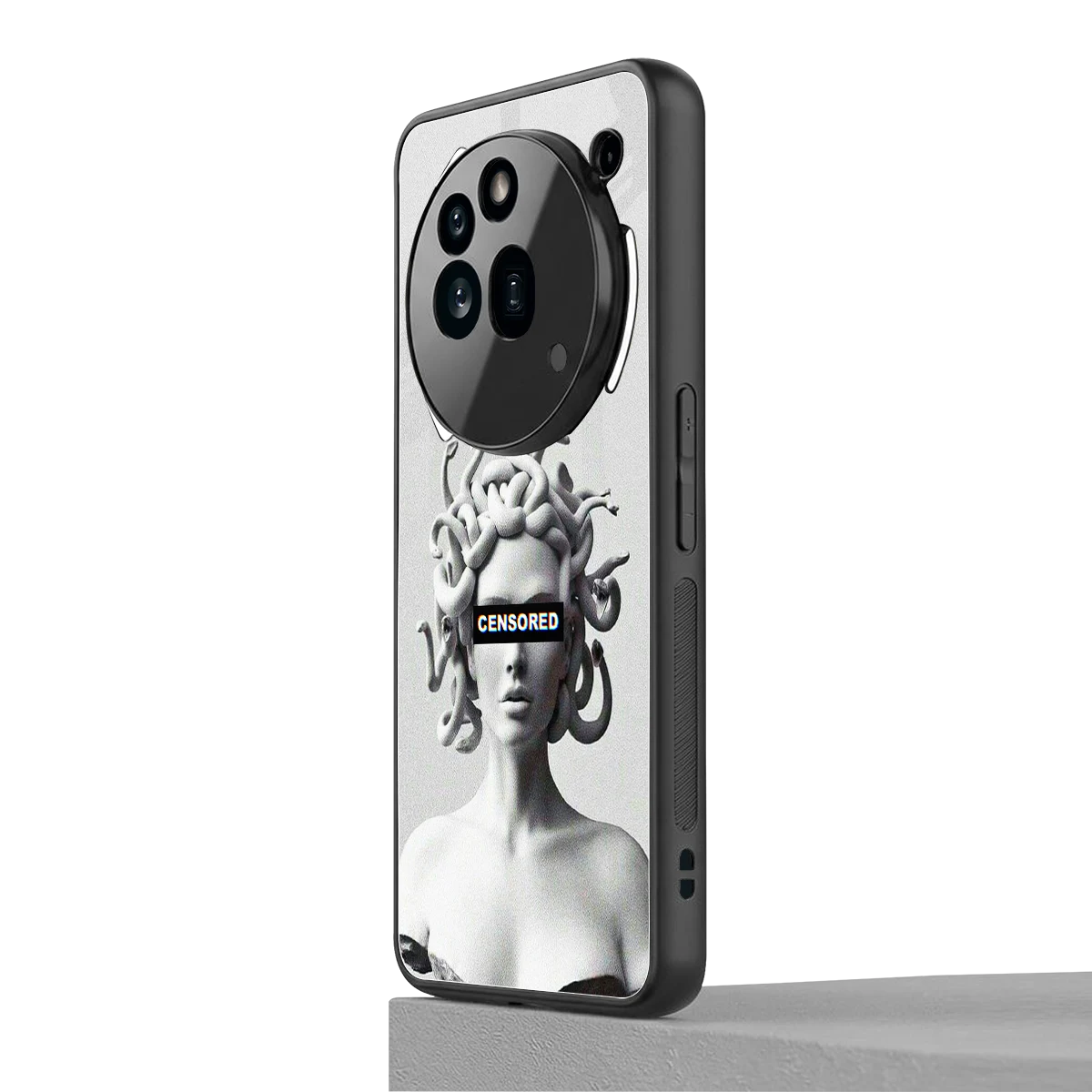 Censored nothing phone 3a pro mobile cover | shockproof glass phone case