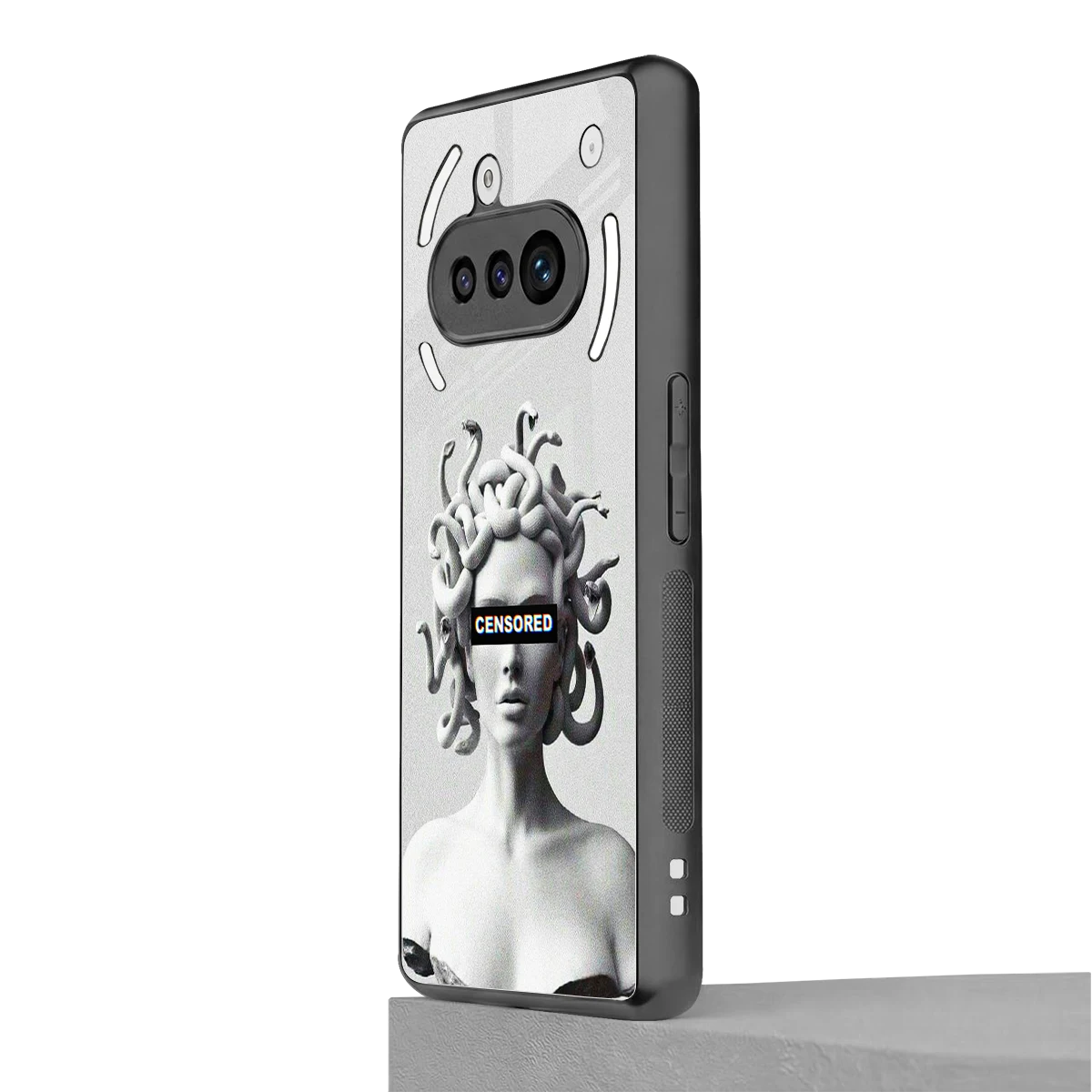 Censored nothing phone 3a mobile cover | shockproof glass phone case