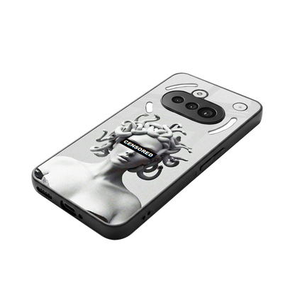 Censored stylish phone case for nothing phone 3a | glossy glass and slim fit