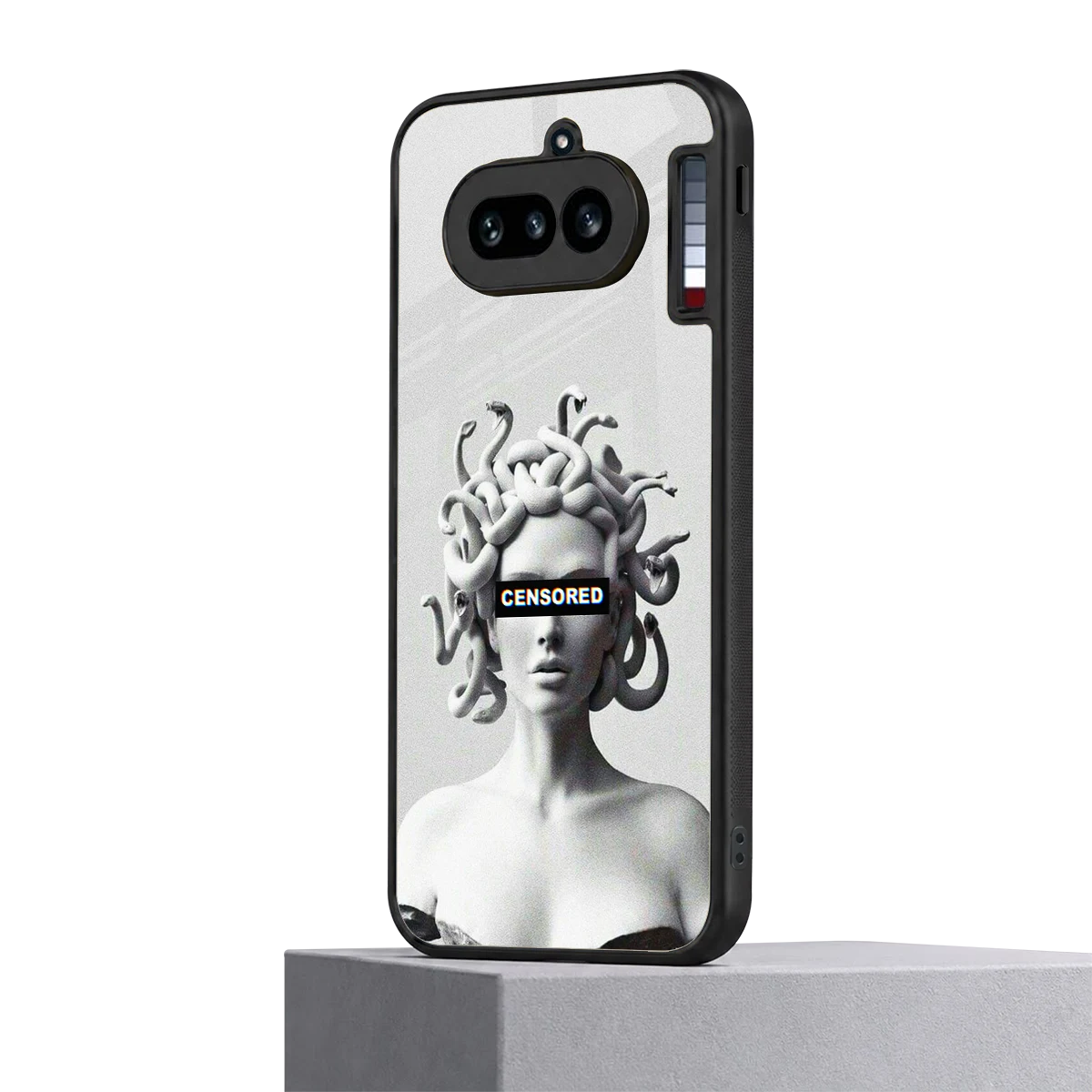 Censored nothing phone 4a mobile cover | shockproof glass phone case