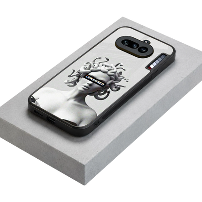 Censored stylish phone case for nothing phone 4a | glossy glass and slim fit