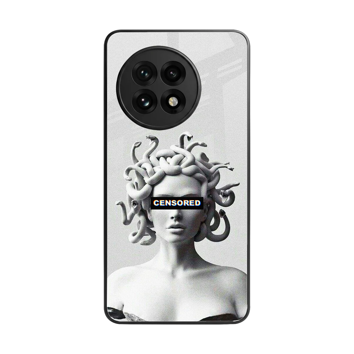 Censored back phone cover | glass case for oneplus 13r