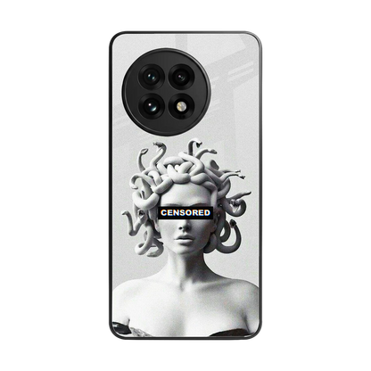 Censored back phone cover | glass case for oneplus 13r