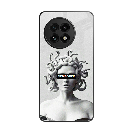 Censored back phone cover | glass case for oneplus 13r