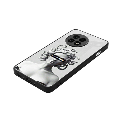 Censored stylish phone case for oneplus 13r | glossy glass and slim fit