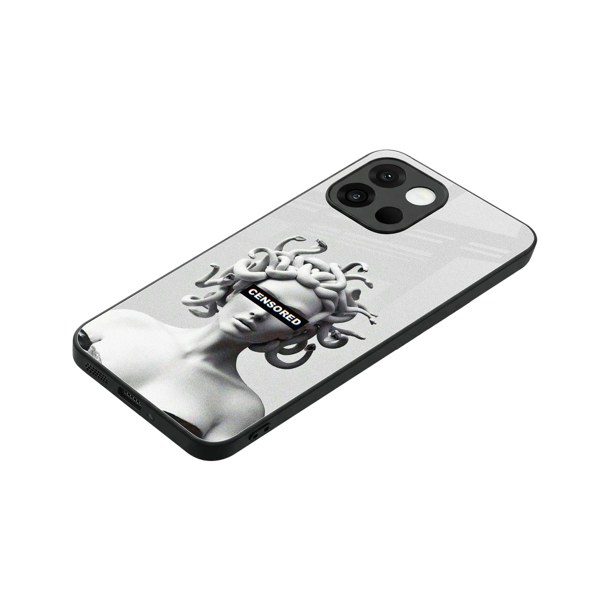 Censored stylish phone case for oneplus 13s | glossy glass and slim fit