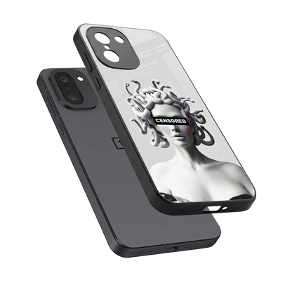 Censored sleek oneplus 15r cover with tempered glass back and TPU edges