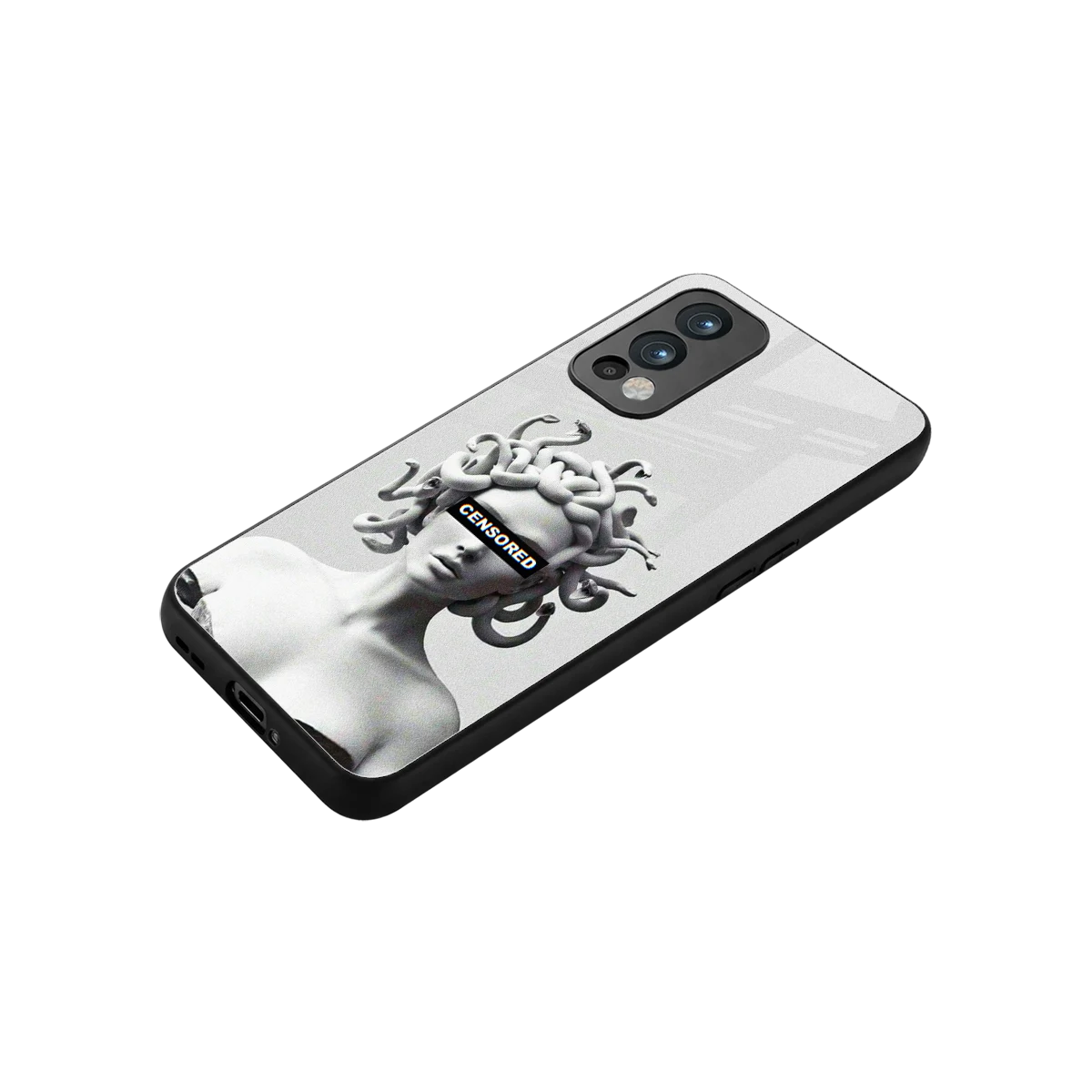 Censored stylish phone case for oneplus nord 2 | glossy glass and slim fit