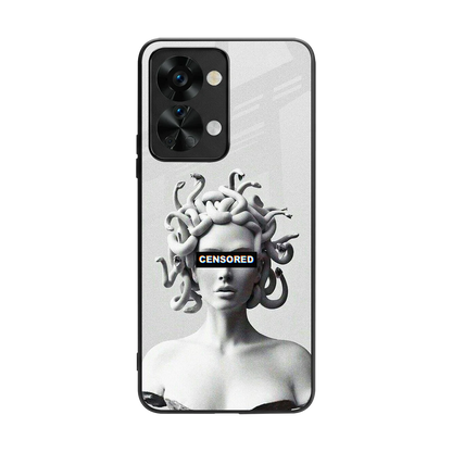 Censored back phone cover | glass case for oneplus nord 2t