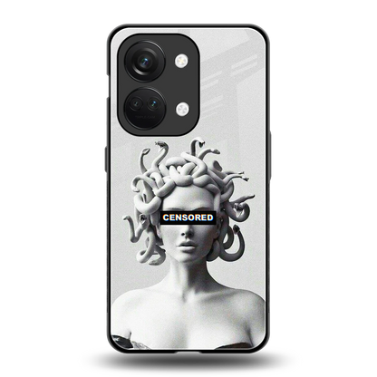 Censored back phone cover | glass case for oneplus nord 3