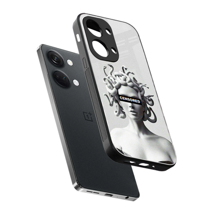 Censored sleek oneplus nord 3 cover with tempered glass back and TPU edges
