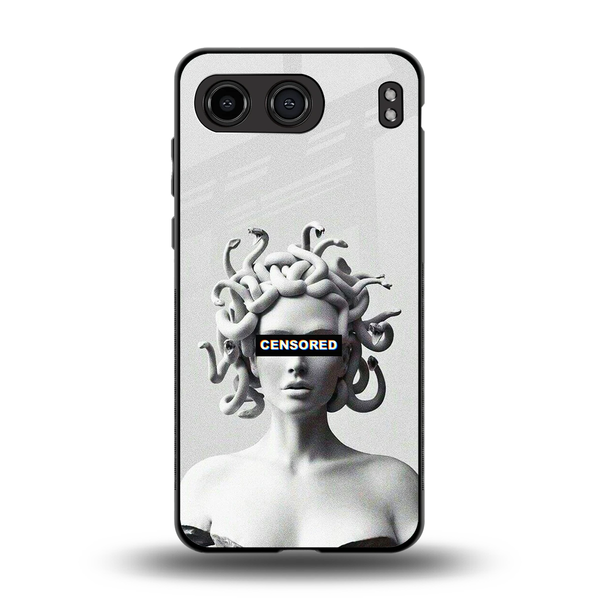 Censored back phone cover | glass case for oneplus nord 4