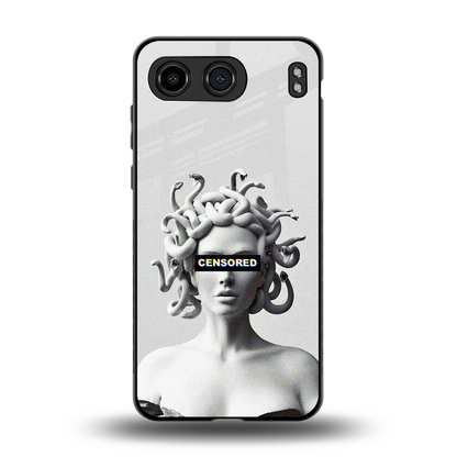 Censored back phone cover | glass case for oneplus nord 4