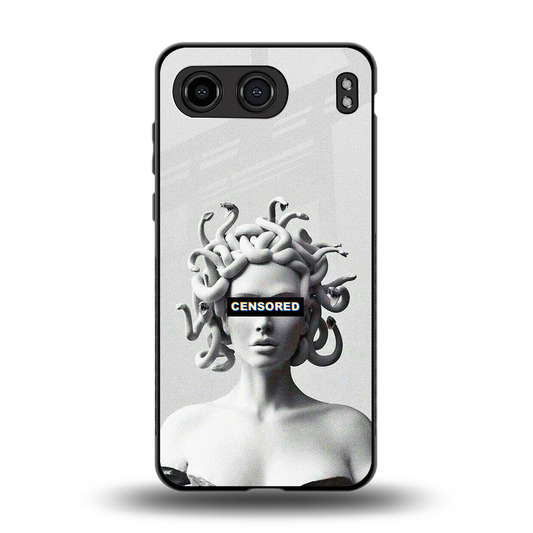 Censored back phone cover | glass case for oneplus nord 4