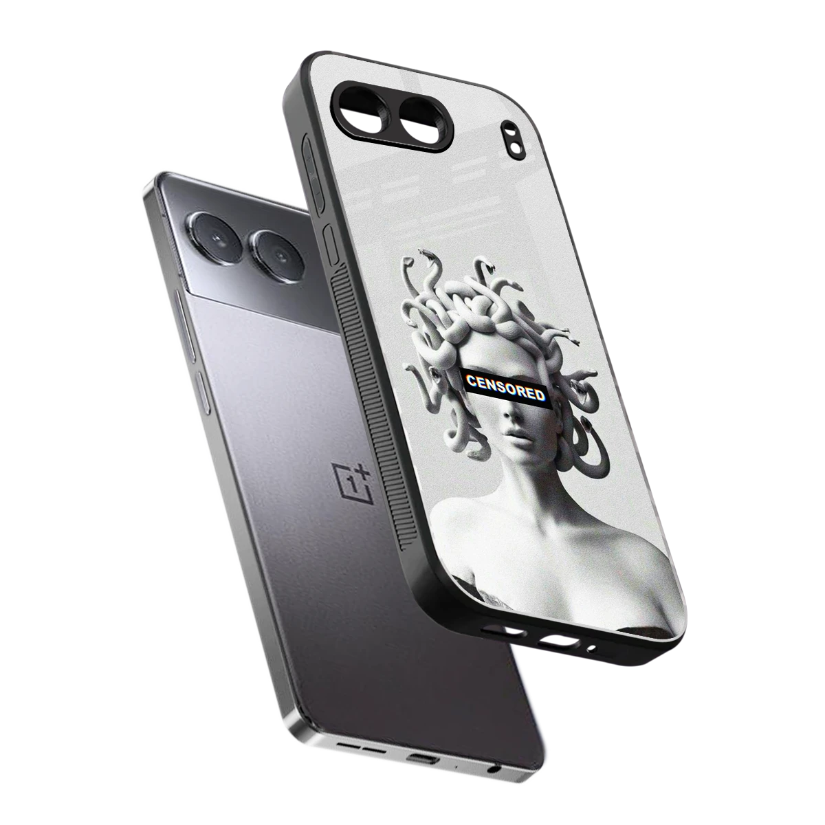 Censored sleek oneplus nord 4 cover with tempered glass back and TPU edges