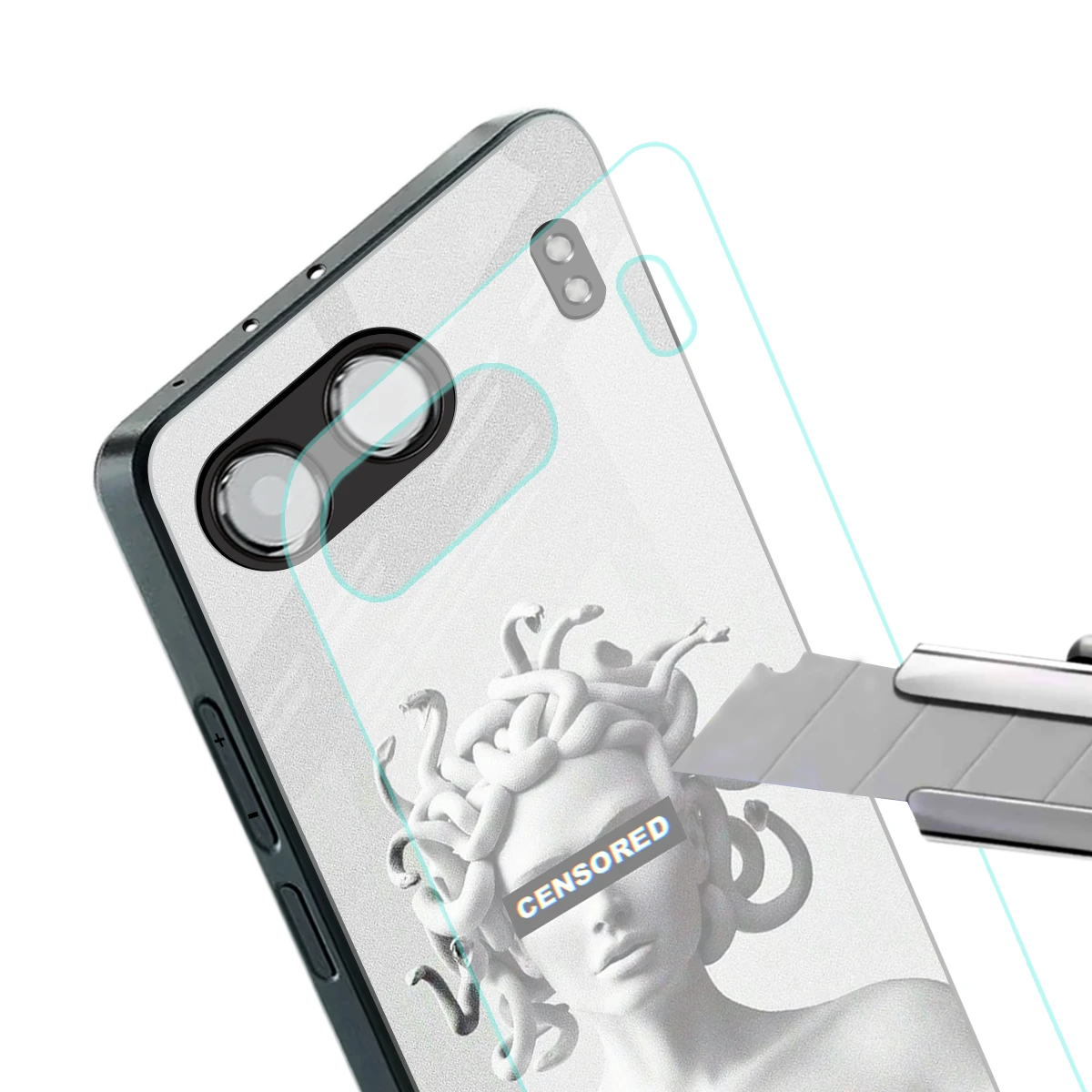 Censored stylish phone case for oneplus nord 4 | glossy glass and slim fit