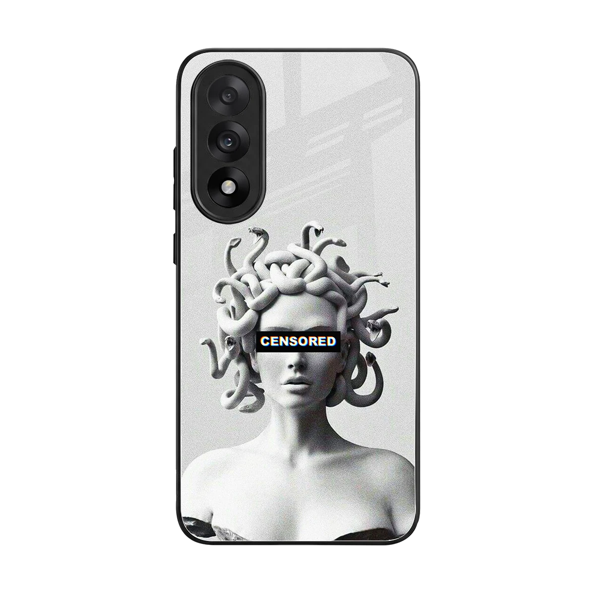 Censored back phone cover | glass case for oneplus nord 5