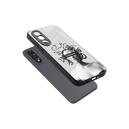 Censored sleek oneplus nord 5 cover with tempered glass back and TPU edges