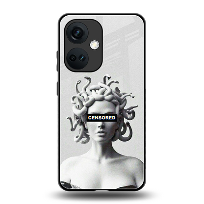 Censored back phone cover | glass case for oneplus nord ce 3