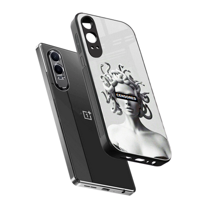Censored sleek oneplus nord ce 4 lite cover with tempered glass back and TPU edges
